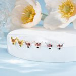 Pendientes personalizados con piedra de nacimiento Vaca de las Tierras Altas Joyería delicada Cumpleaños Aniversario Regalo para Mujeres Amantes de las Vacas de las Tierras Altas