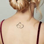 Tatuaggio temporaneo personalizzato impermeabile e non tossico a forma di cuore con nomi, set di 15 tatuaggi per la festa della mamma e il compleanno della nonna.