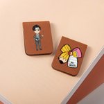 Personalized Pencil Bow Cartoon Character Multicolor Magnetic Bookmark Clip with Name Reading Stationery Supplies Teacher's Day Gift for Teachers