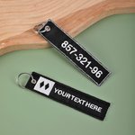 Porte-clés brodé personnalisé Snowboard Ski Trail Sign Bag Tag avec nom Team Cadeau d'anniversaire pour les membres de l'équipe Ski Enthusiasts