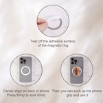 Personalised 3D Cartoon Dog Magnetic Phone Grip with Name Phone Accessory Birthday Anniversary Gift for Dog Mom Dad Pet Lovers