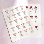 Personalisert 1-3 akvarell fødselsblomst vanntett giftfri midlertidig tatovering klistremerker med navn feriegave til bestevenner tatoveringselskere