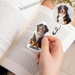 Personalizzato carino 3D Cartoon cane magnetico segnalibro clip con nome lettura Forniture regalo di compleanno per gli amici amanti degli animali domestici Bookworms