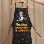 Gepersonaliseerd Grappig MR. GOOD LOOKIN Gezichtsfoto Barbecue Waterdicht Verstelbaar Herenschort met Naam Vaderdag Verjaardagscadeau voor Man BBQ Master