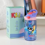 Spersonalizowana butelka na wodę dla dzieci Cute Surfing Whale Shark Fantasy Unicorn 16 uncji bez BPA z imieniem i słomką Prezent urodzinowy dla dzieci na powrót do szkoły
