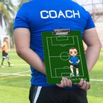 Portapapeles acrílico personalizado con nombre de personaje de baloncesto y fútbol de dibujos animados Regalo de cumpleaños para el entrenador o miembro del equipo