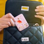 Personalisierte Aquarell Ballett Mädchen Geburt Blume LED doppelseitige kompakte Make-up-Spiegel mit Namen Reise-Accessoires Geburtstagsgeschenk für Ballerina