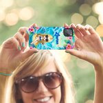 Personalized Flower Ocean Beach Vacation Cartoon Character Phone Case for iPhone or Samsung with Name Birthday Anniversary Gift for Women