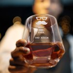Bicchiere da caffè Whiskey con base in legno