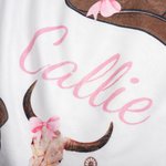 Cappello e stivali da cowboy personalizzati, morbido set di fasce per bambini con nome, vestito da casa e regalo di compleanno per neonati.