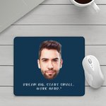 Personalized Avatar Photo Non-Slip Multicolor Mouse Pad with Text Office Supplies Desk Accessory Birthday Gift for Employees Family Friends