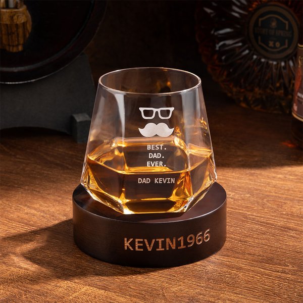 Whiskey-kaffeglass med trebunn