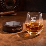 Bicchiere da caffè Whiskey con base in legno