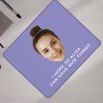 Personalized Avatar Photo Non-Slip Multicolor Mouse Pad with Text Office Supplies Desk Accessory Birthday Gift for Employees Family Friends