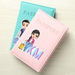Personalized Shadow Monogram Cartoon Travel Character Waterproof Stickers Birthday Travel Gift for Women Men Travelers