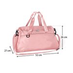 Personalisierte Sporttasche mit RSG-Silhouette und Namen | wasserfeste Reisetasche | Geburtstag Geschenk für Turnerinnen Gymnastik-Fans