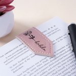 Clip segnalibro magnetica in pelle PU personalizzata con nome Utensili per la lettura Regalo di compleanno del club del libro per i lettori.
