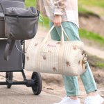 Borsa per cambio neonati personalizzata in cotone con carino orso coniglio oliva foglia mamma ospedale nome ricamato babyshower regalo per donne