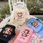 Personalized Cute Highland Cow Name Water Bottle Carrier Bag Accessories for 40 oz Stanley Appreciation Birthday Gift for Women Highland Cow Lovers