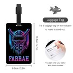Personalized Ice Cream Dripping Baseball Luggage Tag with Name and Number Travel Accessories Birthday Holiday Team Gift for Baseball Players Lovers
