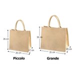 Borsa tote personalizzata in iuta con 1-3 nomi e cani in stile cartone animato 3D idea regalo per viaggi e compleanni per donne e amanti dei cani