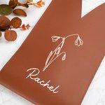 Sac à vin en cuir PU personnalisé avec nom et poignée protectrice Accessoires pour le vin Cadeau d'anniversaire pour amateur de vin