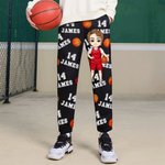 Personalisierte Multicolor Ball Sport Cartoon Charakter Sport Jogginghose mit Name und Nummer Spieltag Geburtstag Geschenk für Männer Frauen