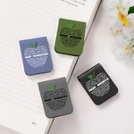 Segnalibro magnetico in pelle personalizzato con nome e motivo a forma di mele multicolore regalo di ringraziamento e ritorno a scuola per insegnanti
