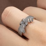 Bague en Argent Sterling Personnalisée avec Nom Gravé Anneau Forme Ceinture de Karaté Taekwondo Cadeau Anniversaire pour Amateurs Karaté