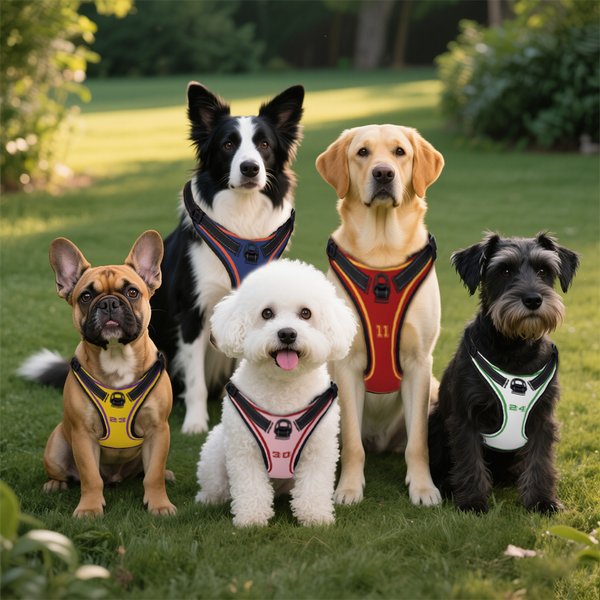 Gepersonaliseerd Sportief Nummer Verstelbaar Honden Borst Harnas met Naam Verjaardag Buiten Activiteiten Cadeau voor Huisdier Liefhebbers Eigenaren