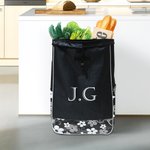 Personligt monogram Hållbar stor shoppingvagn Ersättningsväska med initialer och namn Shopping Campingtillbehör Födelsedagspresent för familjen