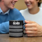 Personalised Hidden Message Fuck This Shit 11 oz Ceramic Coffee Mug with Name Funny Birthday Office Gift for Friends Colleagues