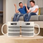 Personalised Hidden Message Fuck This Shit 11 oz Ceramic Coffee Mug with Name Funny Birthday Office Gift for Friends Colleagues