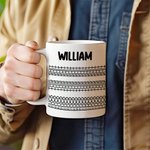 Personalised Hidden Message Fuck This Shit 11 oz Ceramic Coffee Mug with Name Funny Birthday Office Gift for Friends Colleagues