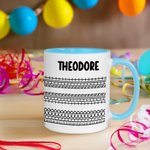 Personalised Hidden Message Fuck This Shit 11 oz Ceramic Coffee Mug with Name Funny Birthday Office Gift for Friends Colleagues