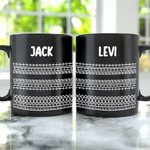 Personalised Hidden Message Fuck This Shit 11 oz Ceramic Coffee Mug with Name Funny Birthday Office Gift for Friends Colleagues