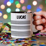 Personalised Hidden Message Fuck This Shit 11 oz Ceramic Coffee Mug with Name Funny Birthday Office Gift for Friends Colleagues