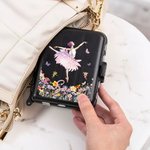 Portaoggetti personalizzato a tema ballerina con fiore di nascita e nome regalo ideale per compleanni e occasioni speciali per ballerine