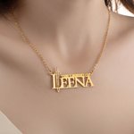 Collier d'épée personnalisé La Légende de Inspiré avec nom Bijoux délicat Jeu Anniversaire Cadeau pour Famille Ami