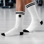 Personliga sportstrumpor med tennismönster och namn Game Day Födelsedagspresent för tennisälskare Spelare
