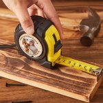 Misuratore a nastro fotografico personalizzato con cinturino da polso e testo Accessori per la misurazione Regalo di compleanno per la festa del papà Architetti Crafter