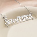 Collier d'épée personnalisé La Légende de Inspiré avec nom Bijoux délicat Jeu Anniversaire Cadeau pour Famille Ami