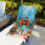 Personlig dykning barn 3D tecknad karaktär överdimensionerad snabbtorkande strandhandduk med namn sommar pool Essentials Party födelsedagspresent för pojkar flickor