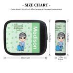 Personalized Floral Cartoon Character Luggage Handle Wrap with Name Set of 2 Travel Accessories Vacation Birthday Gift for Family Friends