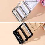 Personalized Embroidery Pink Flower Fantasy Butterfly Canvas Belt with Name and Adjustable Buckle Birthday Gift for Women Girls