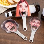 Personalised Funny Avatar Face Photo Bottle Opener with Magnet Fridge Decor Bar Party Wine Accessory Birthday Gift for Friend Drinking Enthusiast