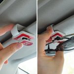 Personalised Multicolour Monogrammed Car Sunglasses Holder Sun Visor Clip Birthday Anniversary New Car Gift for Car Owner