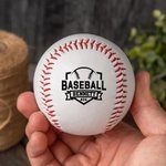 Personalised Baseball Field Bats Gloves Design Baseball with Name and Number Birthday Father's Day Team Gift for Dad Baseball Player