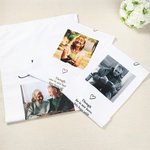 Gepersonaliseerd In Liefdevol Geheugen Foto Stoelbord Bruiloft Stof met Tekst en Naam Gereserveerde Zitplaats Decoratie Gedenkcadeau voor Pasgetrouwd stel