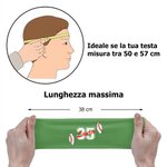 Fascia personalizzata multicolore con nome e numero elastica e antisudore accessorio sportivo regalo per uomini donne e amanti dello sport